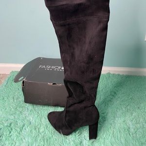 High Rise Heel Boots